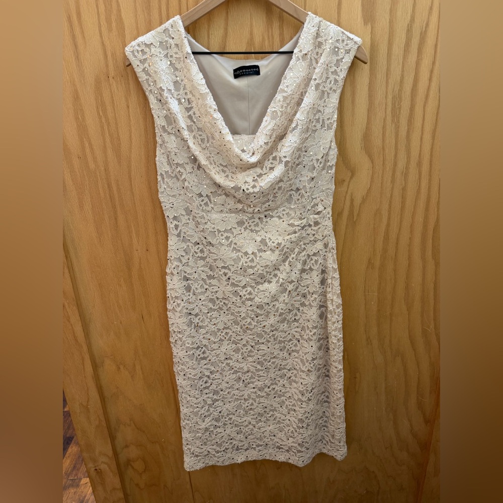 Connected Apparel Women's Lace Evening Dress